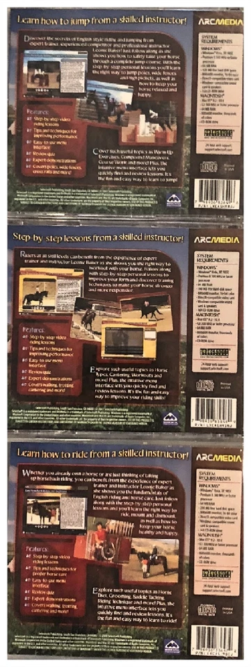 Easy Horseback Riding and Jumping Pc New 3 Titles Win10 8 7 XP - Image 2 of 2