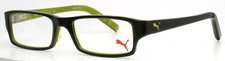 PUMA PU15330 KH Khaki Boys Kids Rectangle Full Rim Eyeglasses 51-18-135 B:28