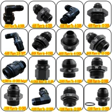 -6/-8/-10/-12an Flare to  ORB O Ring Boss Adapter AN Fitting ORB Aluminum SWIVEL