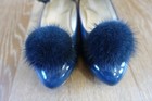 Monnalisa Girls Blue Patent Leather Shoes Size EURO 36/US 4 EUC — photo 3