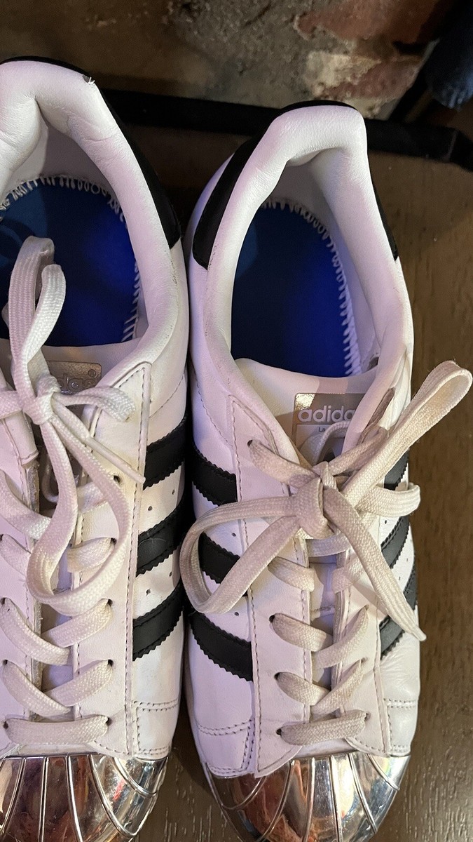 Size 7.5 - adidas Superstar Metal Toe Gold Toe W for sale Size 7.5 - adidas Superstar Metal Toe Gold Toe W for sale