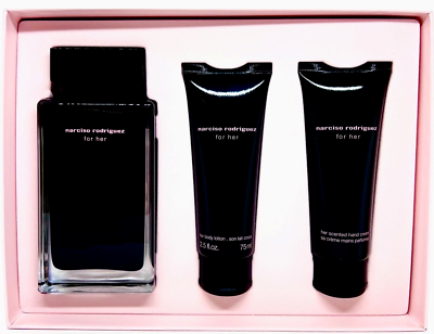 NARCISO RODRIGUES FOR HER 3 PCS GIFT SET EDT, BODY LOTION, SCENTED