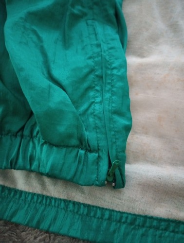 Vintage 80s 90s Avait Sportif Petite Small Nylon Aqua Windbreaker Track Suit - Picture 9 of 9