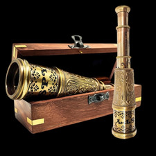 Antique Maritime Telescope Marine Nautical Brass Pirate Vintage Spyglass Stylish