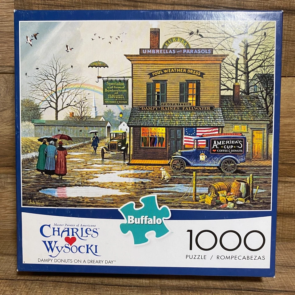 LOTE DE 9 - ROMPECABEZAS CHARLES WYSOCKI - BUFFALO - 1000 PIEZAS - CW-B Foto 4 de 4