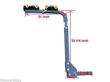 4 Bicycle Bike Rack Car Swing Down SUV Truck Van Hitch Mount Carrier Heavy Duty