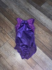 Girl s Medium Garland Purple Sparkly Leotard