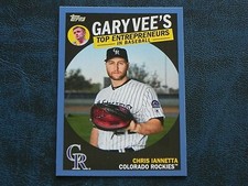 2019 Topps Gary Vee's Top Entrepreneurs BLUE CV-7 Chris Iannetta Rockies