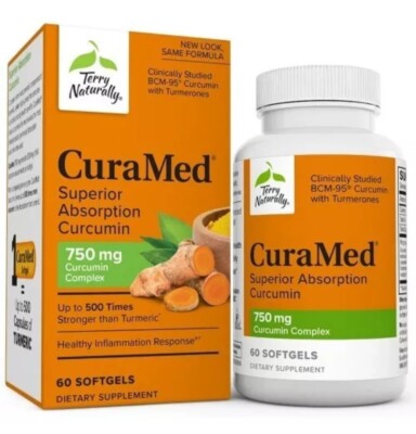 Terry Naturally CuraMed 750mg 60 Softgels  07/26