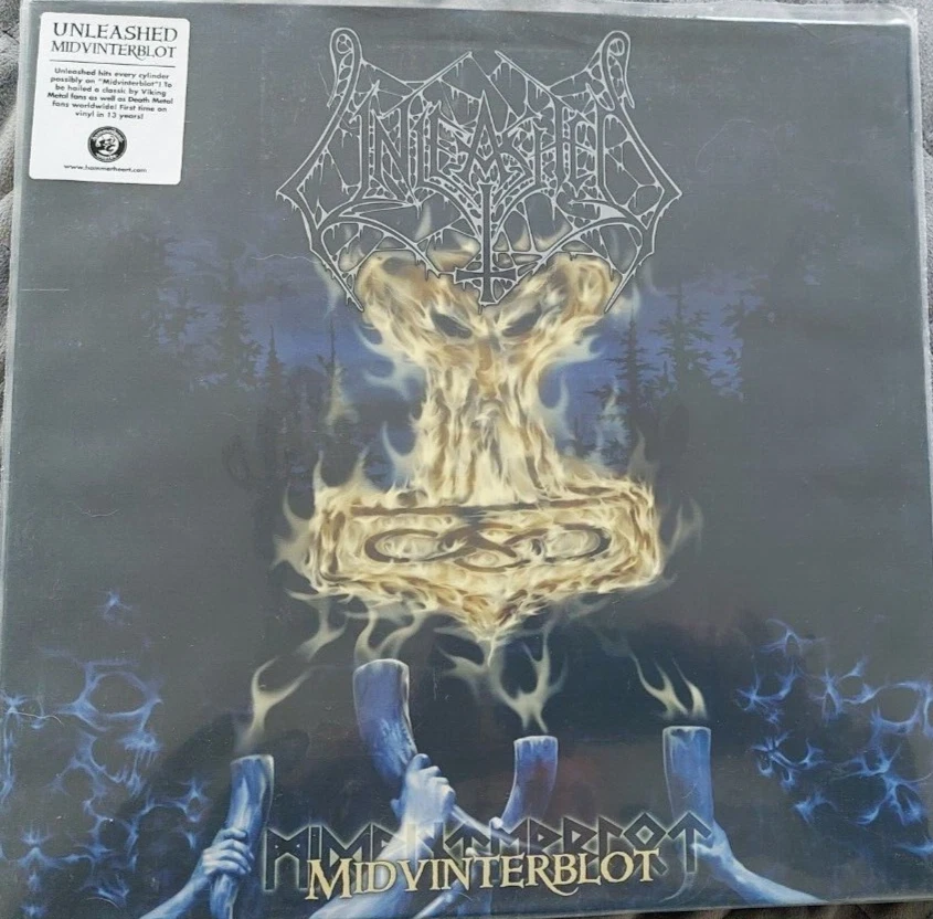 UNLEASHED (Sweden) ‎– Midvinterblot LP Death Metal LTD EDITION BLUE VINYL 1/200. Foto 2 de 4