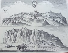SAN MARINO -La Città sul Monte -M.A. Bonelli-Stampe e Incisioni tra '600 e '900