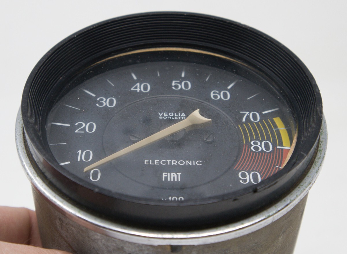 タコメーターVEGLIA BORLETTI GIRI 12,000rpm Veglia Borletti Tachometer Rev Counter for Fiat Dino 2000