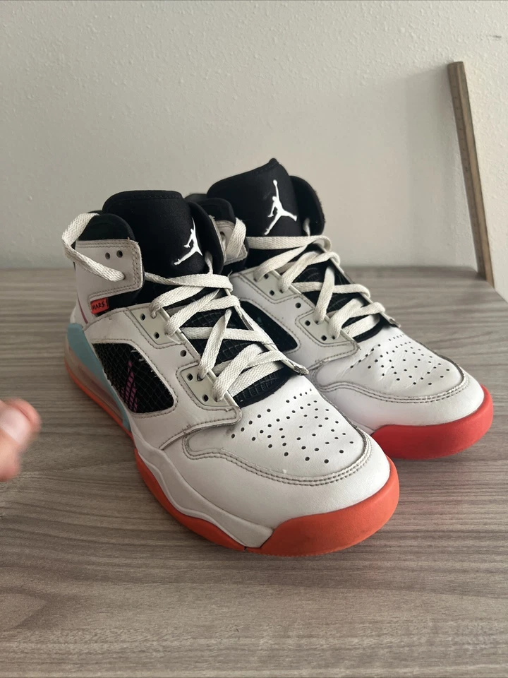 BONITAS 7Y Nike Air Jordan Mars 270 BQ6508-102 Blanco-Violeta-Naranja Niños Jóvenes 7 Foto 4 de 4