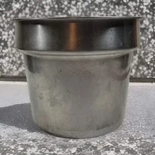 Stainless Steel Insert Pot For Soup Display Soup Urn Steam Table 9"Dx8.5H