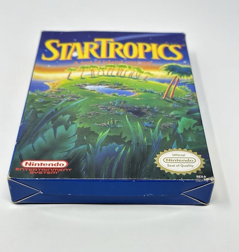 Star Tropics Nintendo NES. In Box, No Manual. With Clear Box Protector. - Picture 3 of 24