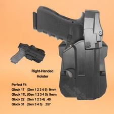 G22 Police Duty Holster Fit Glock 22 31 17 17L 17M 17C PRO Gen1-5 9mm 40 Level 3