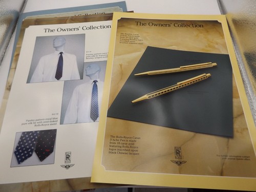 ROLLS ROYCE BENTLEY OWNERS COLLECTION FOLDER WITH INSERTS & ORDER FORM - Picture 5 of 9