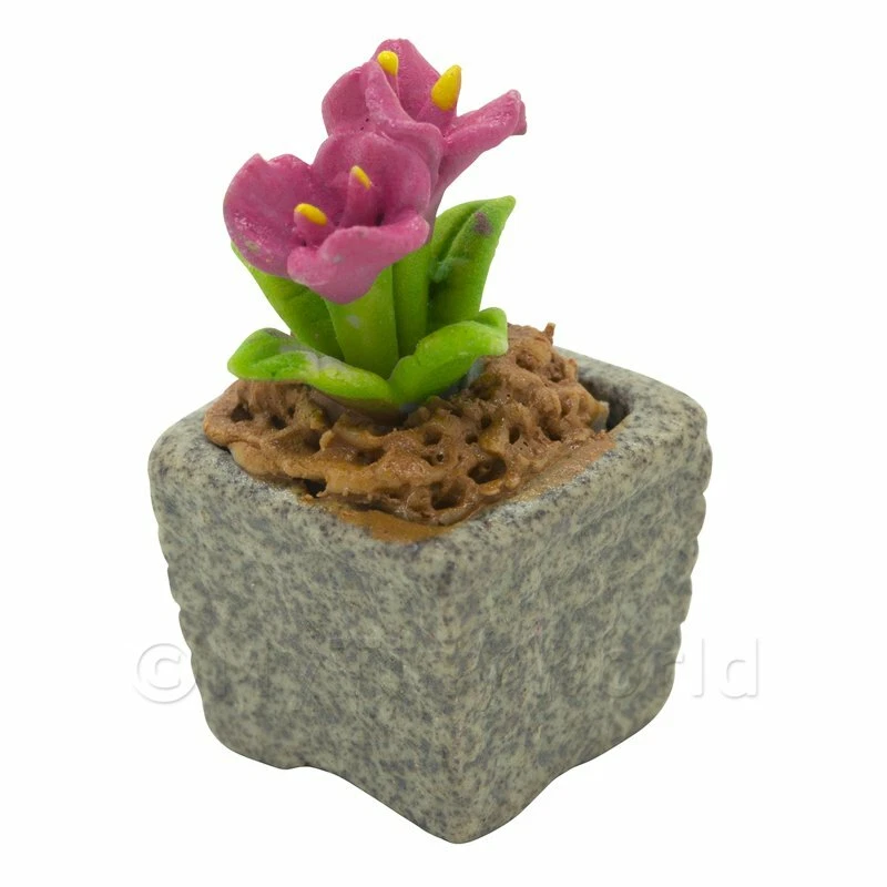 Miniature Fait Main Rose Couleur Céramique - Photo 1/1