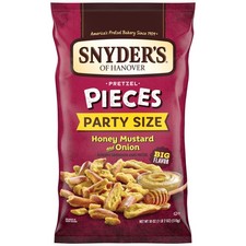 Honey Mustard Onion Pretzel Pieces, 18 Oz - Crunchy Snack Treats