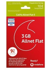 Vodafone Prepaid CallYa Allnet S 25 GB 10 EUR Startguthaben ohne Vertrag 5G-Netz