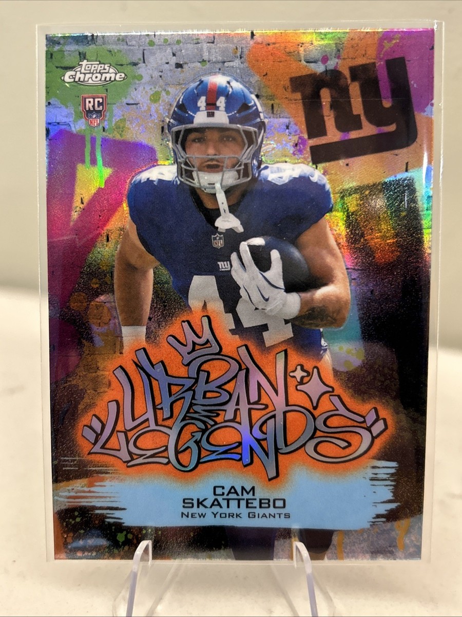 2025 Topps Chrome Urban Legends Cam Skattebo Rookie Insert NY