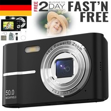 CCD Digitalkamera, 50MP Fotokamera 16X Digitalzoom Tragbar Kompaktkamera+64GB