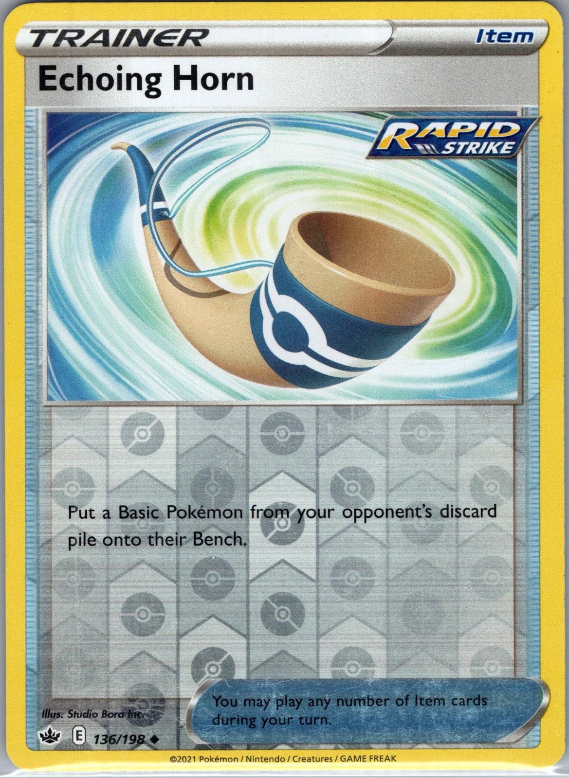 Echoing Horn 136/198 Uncommon Chilling Reign Pokemon Moderately Played