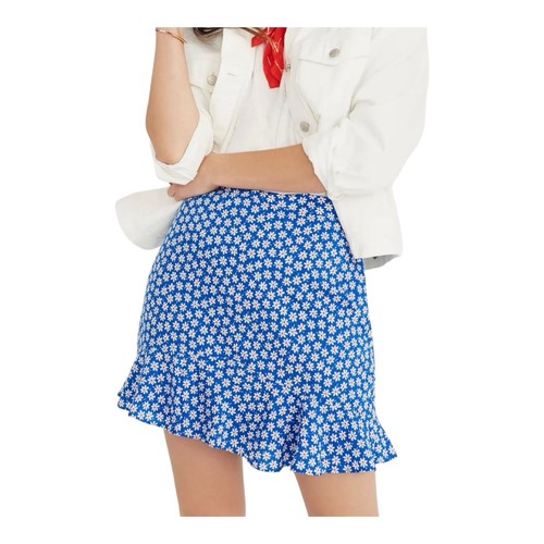 Madewell Rüschen-Kantenrock Rüschen Minirock Gänseblümchenblau Gr. ?? 6 - Bild 6 von 10