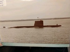 Sk268b Royal Navy Recon Photo 1995 French Navy Submarine Ouessant B
