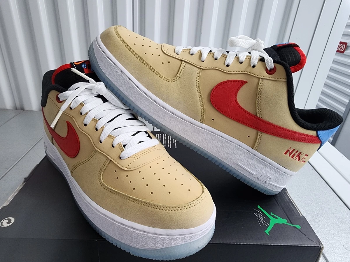 Nike Air Force 1 \'07 Men Size 12 LV8 Satellite Sesame University Red DQ7628 200 Nike Air Force 1  main image 2