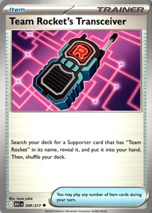 Team Rocket's Transceiver 209/217 Ascended Heroes Uncommon