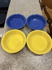 Set of 4 Fiesta ware classic rim cereal bowls.