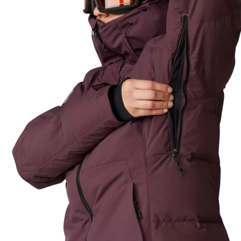 Mountain Hardwear Powder Maven Down Women's Winter Jacket, Blackberry, X-Small - Image 4 of 4
