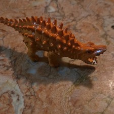 Orange Spiked Dinosaur Toy Figure Dinosaurs Character Family