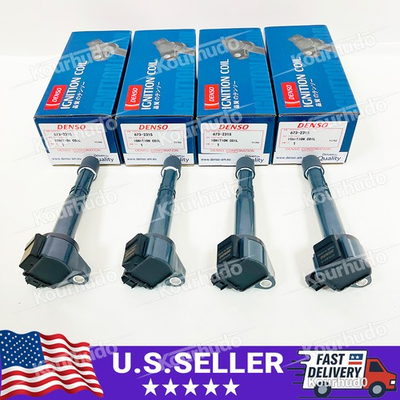 #ad #ad 30520 5A2 A01 4Pcs Denso Ignition Coil 099700 212 For Honda Accord CR V Acura $95.99