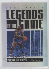 2020-21 Panini NBA Hoops Legends of the Game Silver /199 Bob Lanier #30 HOF 0o6v