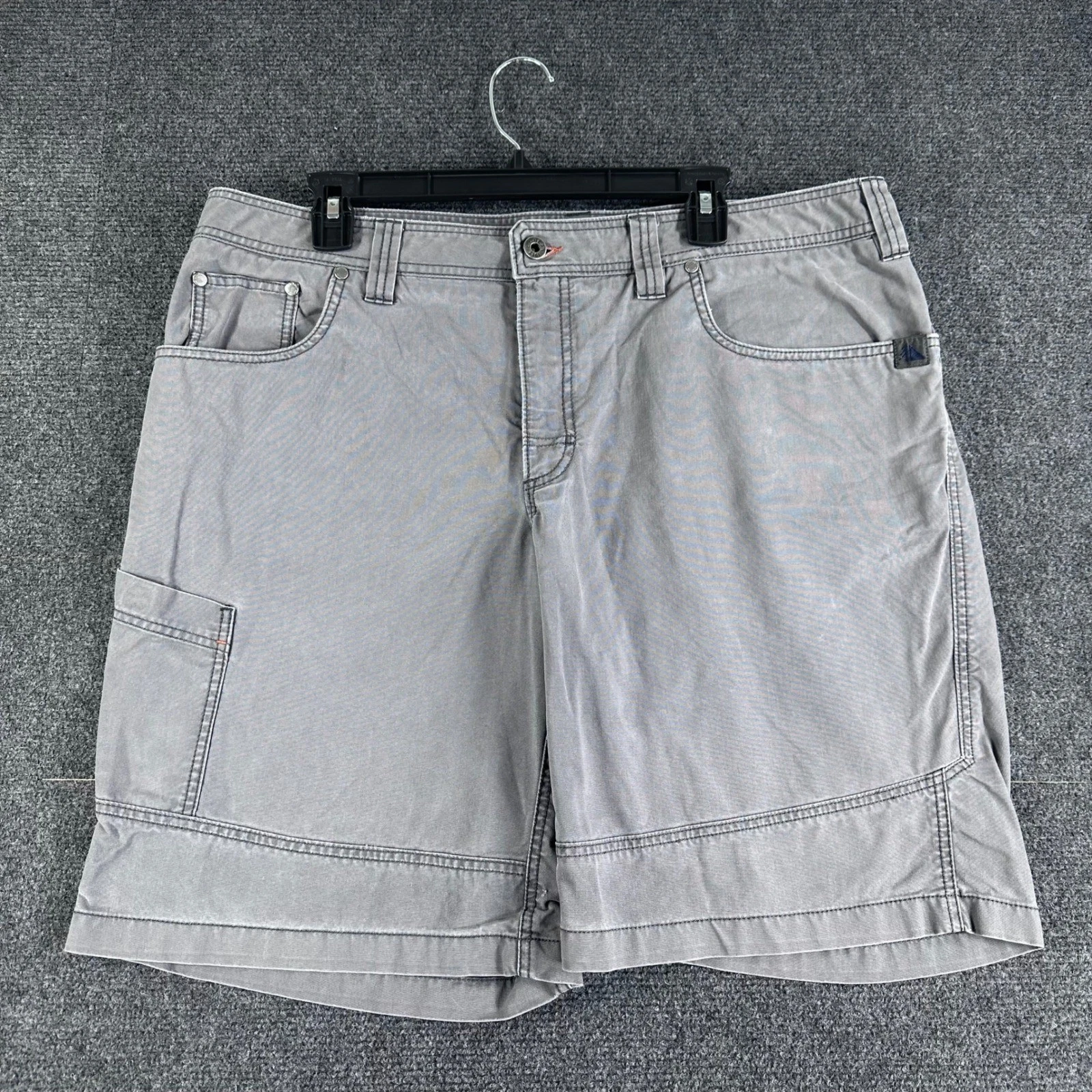 L.L. Bean Cargo Shorts Mens 38 Gray Cotton Nylon Utility Hiking Outdoor