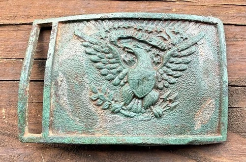 Civil War U.S. Model 1851 Eagle Sword Belt Plate Dug Relic w/ Hook