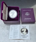 1986-S American Eagle 1 oz silver coin in OGP and COA