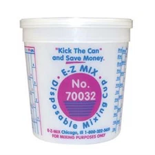 E-Z Mix 70032 Disposable 1 Quart Mixing Cups - 100