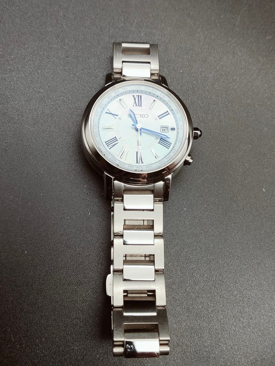 Seiko Lukia SSQV027 Lucky Passport Radio Solar Titanium Ladies