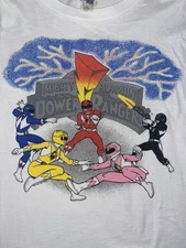 Vintage Power Rangers Shirt 1994 Single Stitched