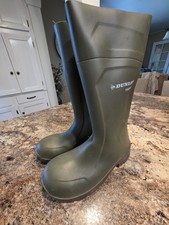 Dunlop Purofort FoodPro MultiGrip Steel Toe Ruber Boots  US Men's 5