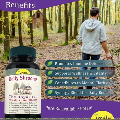 Turkey Tail Mushroom Extract: Total Health Support, Turkey Tail Extract Capsules