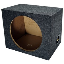 Car Audio Single 12" Sealed Subwoofer Rear Angle Sub Box Enclosure Speaker Audio