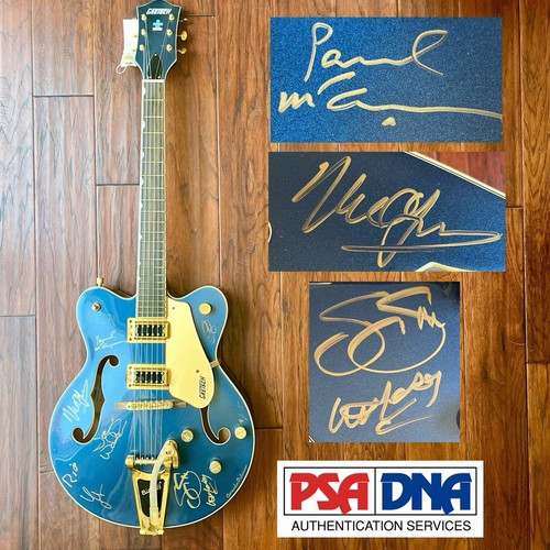 PAUL McCARTNEY Neil Young Willie Nelson Autograph Signed Guitar EX IRSAY  * PSA