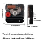12888 Quartz Battery Wall Clock Movement Mechanism Repair Tool Replace Points UK