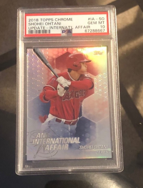 2018 Topps Chrome International Affair Shohei Ohtani Rookie #IA-SO PSA 10