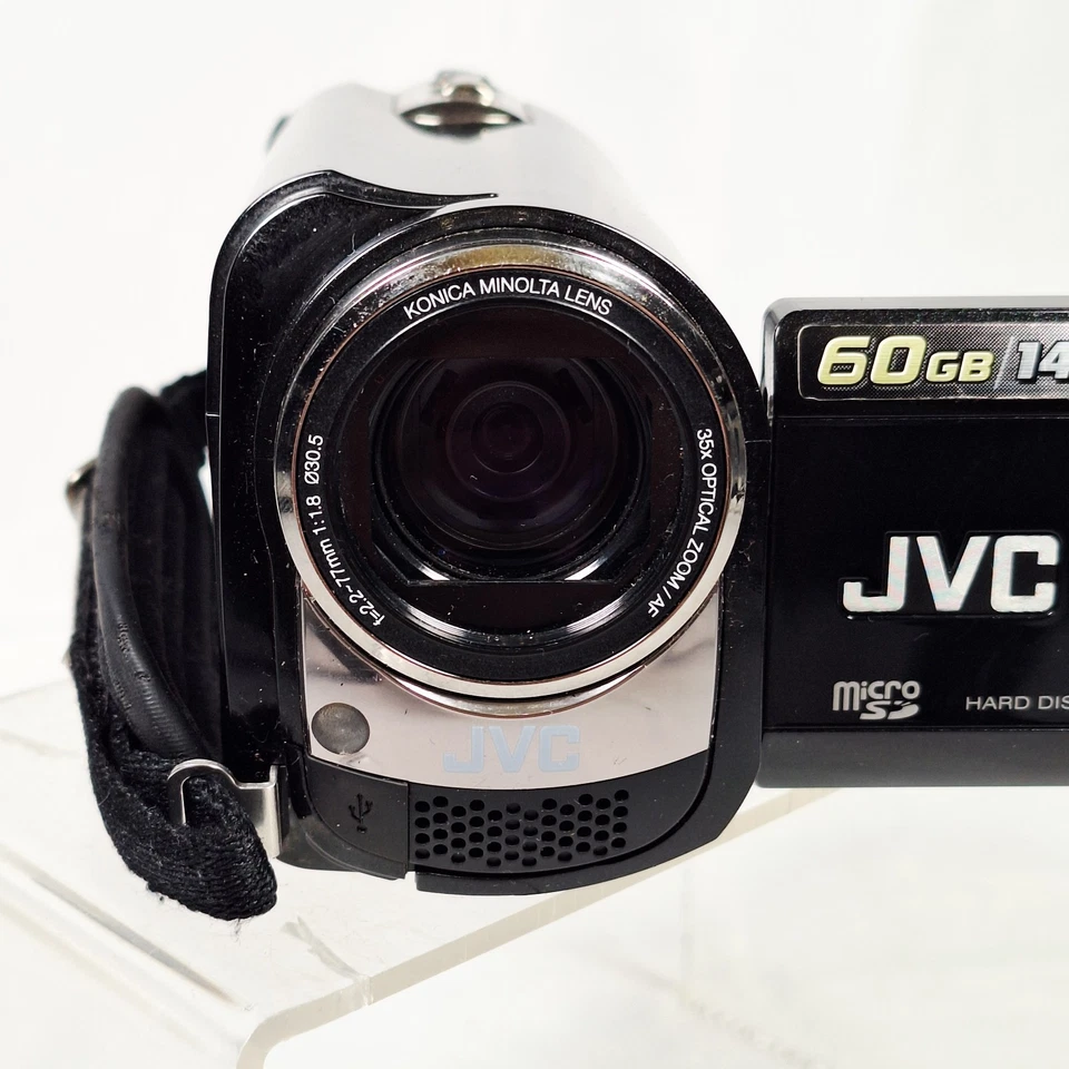 JVC Everio GZ-MG364BEK Handheld 60GB Hard Disk HDD Camcorder Black Tested - Image 2 of 4