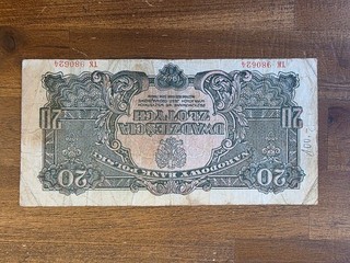 089 Poland / Polen 20 Zlotych 1944 Serie TK